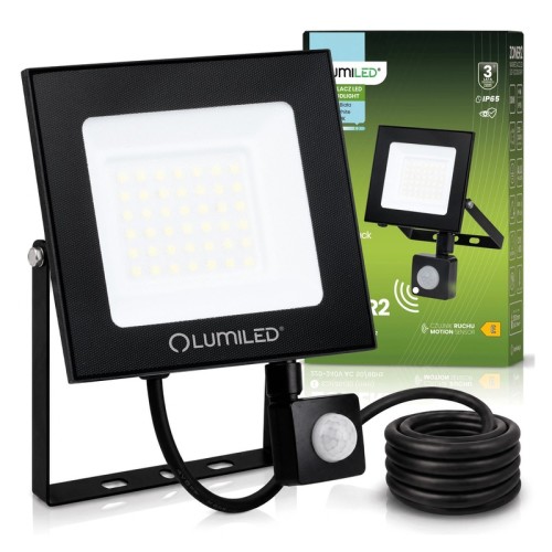 Naświetlacz LED ZONER2 30W 6500K z czujnikiem IP65