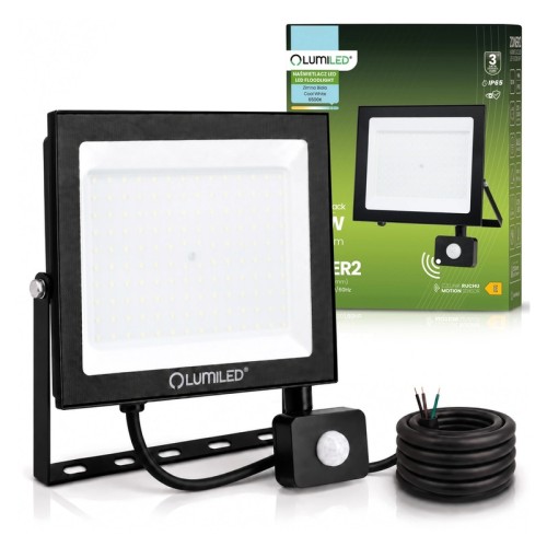 Naświetlacz LED ZONER2 100W 6500K z czujnikiem IP65