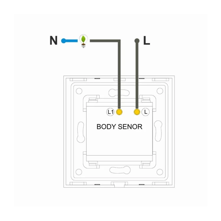 Sensor ruchu na podczerwień IR biały