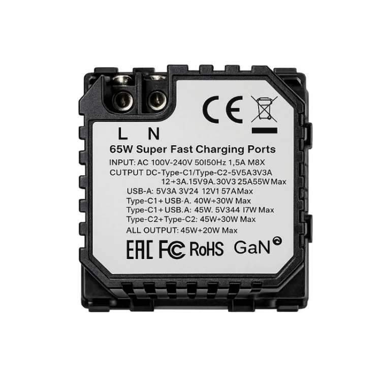 Ładowarka ścienna MDX 65W USB-A + 2xUSB-C