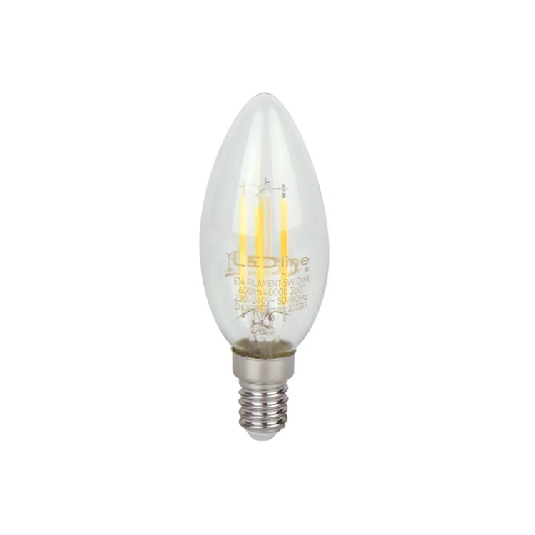Żarówka LED line LITE E14 5W C35 4000K Filament ściemnialna