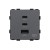 Gniazdo USB-A + 2xUSB-C MDX 65W szybkie ładowanie szare
