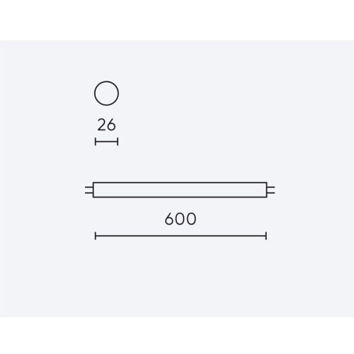 Tuba LED T8 60 cm 9W 1350 lm LED line PRIME zasilanie jednostronne
