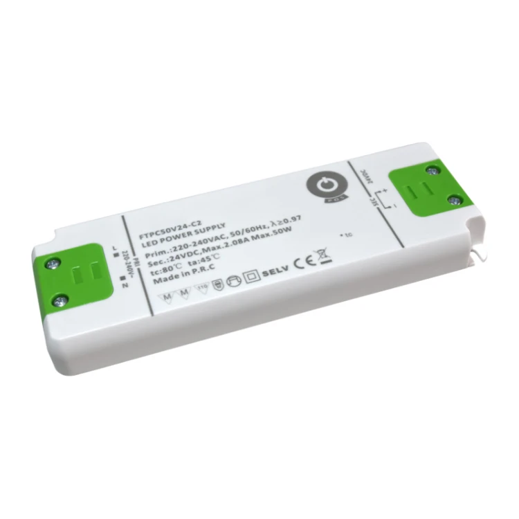 Zasilacz LED 50W 24V 2,08A meblowy POS Power FTPC50V24-C2