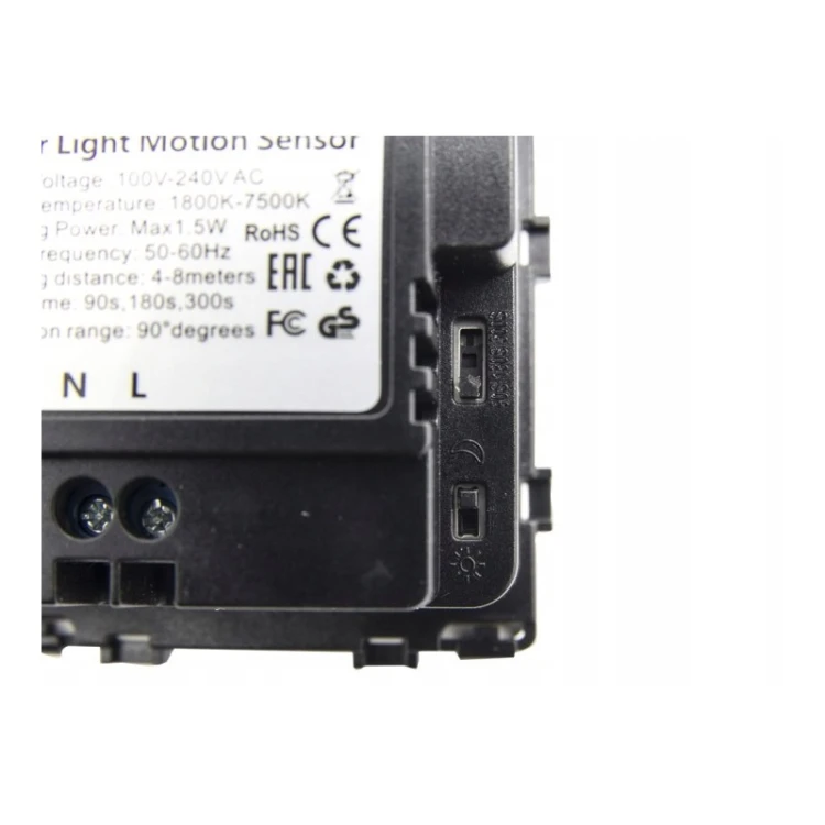 Oprawa LED schodowa MDX DELUXE czarna CCT z czujnikiem