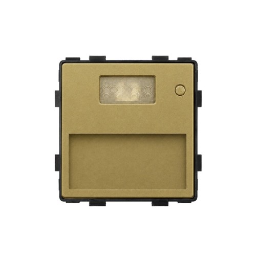 Lampa schodowa CCT MDX DELUXE złota z czujnikiem ruchu