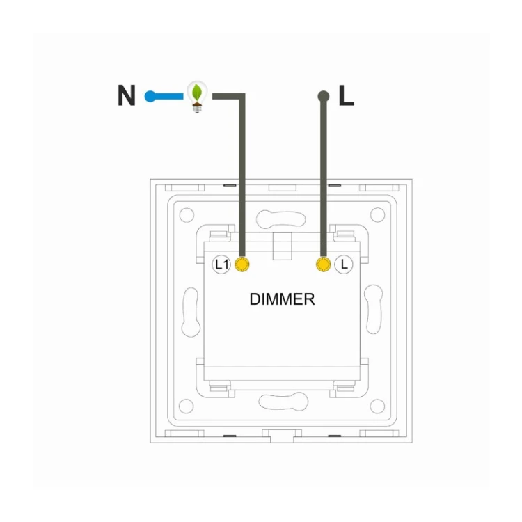 Ściemniacz mechaniczny 1G czarny do oświetlenia