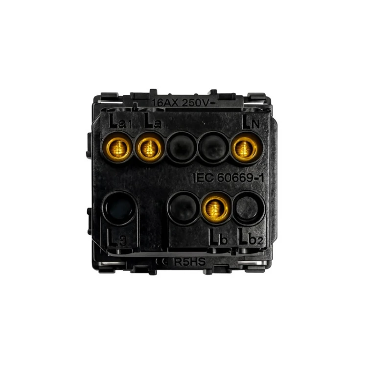 Łącznik ścienny 2G1W DELUXE złoty