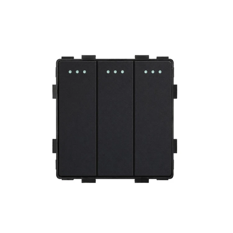 Łącznik mechaniczny potrójny 3G1W czarny DELUXE