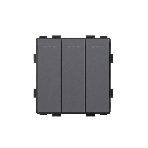 Łącznik mechaniczny potrójny 3G1W szary DELUXE