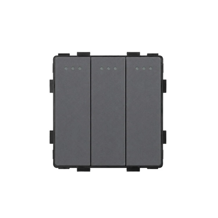 Łącznik mechaniczny potrójny 3G1W szary DELUXE
