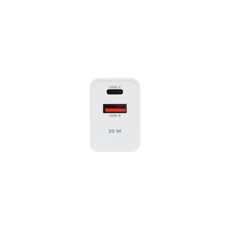 Zasilacz USB-C + USB-A 20W z szybkim ładowaniem