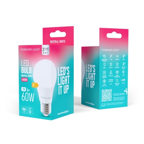 Żarówka E27 LED 7W 806 lm biała neutralna