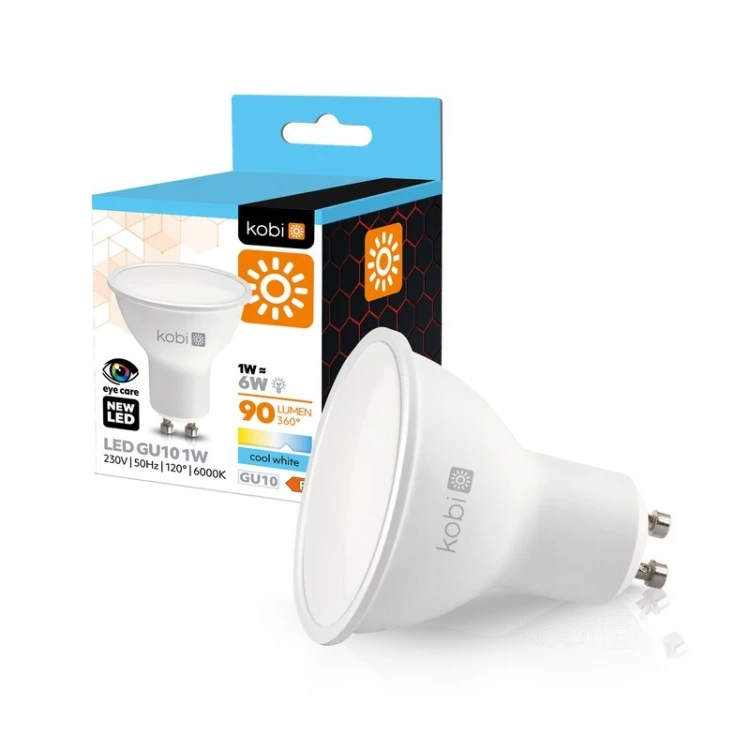 Żarówka LED GU10 1W 6000K biała zimna