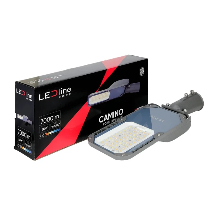 Oprawa uliczna LED 50W CAMINO szara IP66