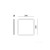 Wymiary plafonu LED NIVERA SQUARE Premium 24W IP54