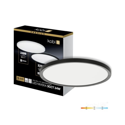 Plafon LED NIVERA CIRCLE Premium 24W 3CCT biały