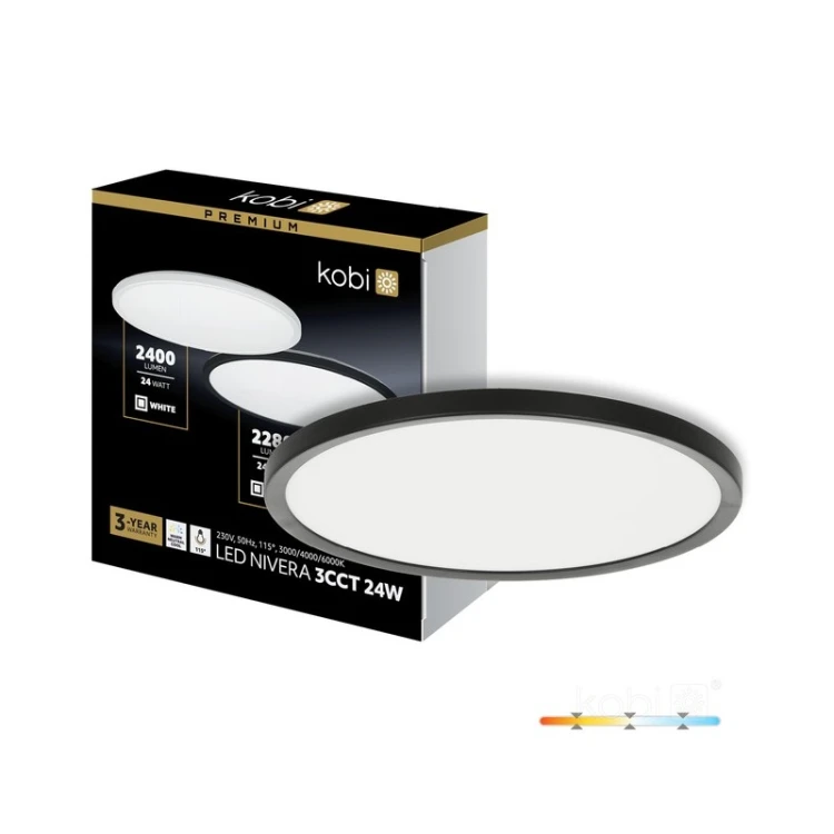 Plafon LED NIVERA CIRCLE Premium 24W 3CCT biały