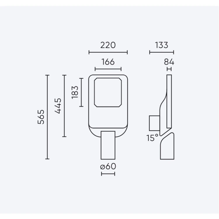 Lampa drogowa LED line PRIME CAMINO 100W 3CCT