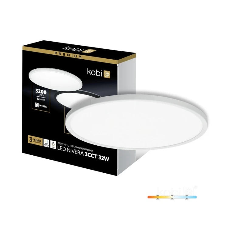 Plafon LED NIVERA CIRCLE Premium 32W 3CCT biały