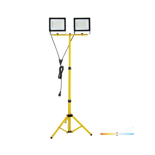 Zestaw statyw budowlany + 2x naświetlacz LED 100W TIGRA TRIPOD