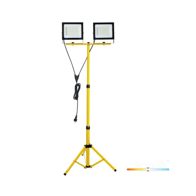 Zestaw statyw budowlany + 2x naświetlacz LED 100W TIGRA TRIPOD