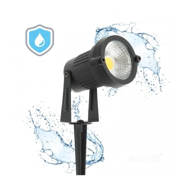 Czarna lampa ogrodowa BLAKE 5W IP65