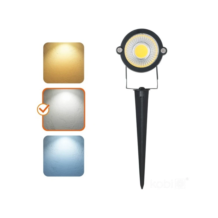 Lampa wbijana LED 5W IP65 BLAKE czarna