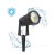 Czarna lampa ogrodowa BLAKE 5W IP65