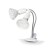 Biała lampa z klipsem PLANTY CLIP W DUO