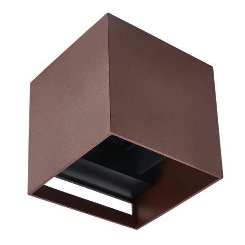 Kinkiet zewnętrzny LED G9 IP65 corten CUBE LED line LITE