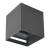 Kinkiet zewnętrzny LED line LITE CUBE G9 IP65 szary