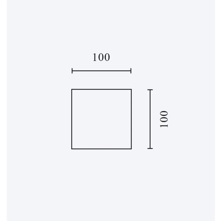Lampa elewacyjna LED line LITE CUBE G9 szara