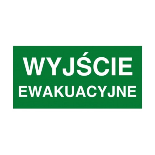 Napis "WYJŚCIE EWAKUACYJNE" AC001 do lampy ewakuacyjnej awaryjnej