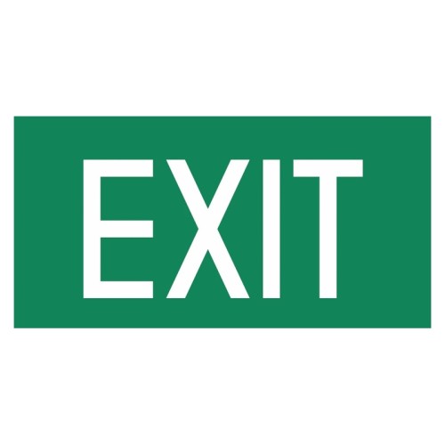 Napis EXIT AC004 do lampy ewakuacyjnej awaryjnej - akcesoria montażowe CLARENTO