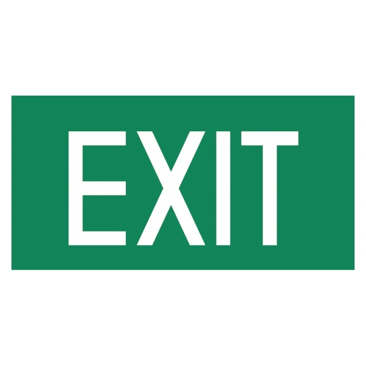 Napis EXIT AC004 do lampy ewakuacyjnej awaryjnej - akcesoria montażowe CLARENTO