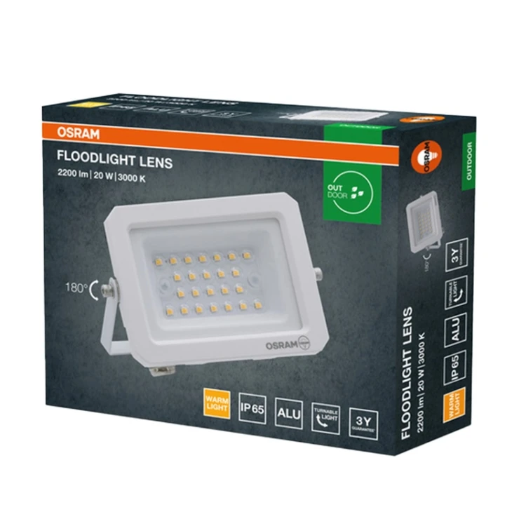 Naświetlacz zewnętrzny LED 20W IP65 biały