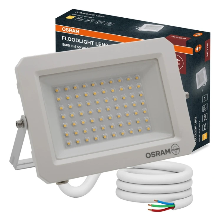 Naświetlacz LED Lens 50W 3000K IP65 biały