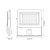 Reflektor LED Lens 50W 3000K z czujnikiem zmierzchu