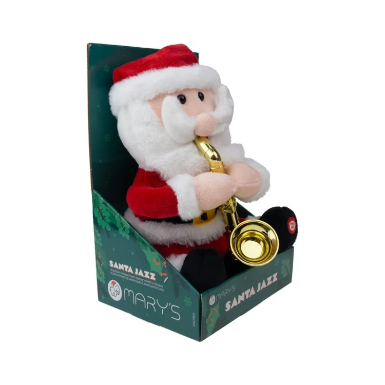Dekoracyjny Mikołaj MARY'S Santa Jazz 3xAA