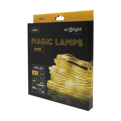 Lampki świąteczne LED 50 m 500 LED biała ciepła