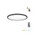 Czarny plafon LED NIVERA CIRCLE 12W 3CCT IP54