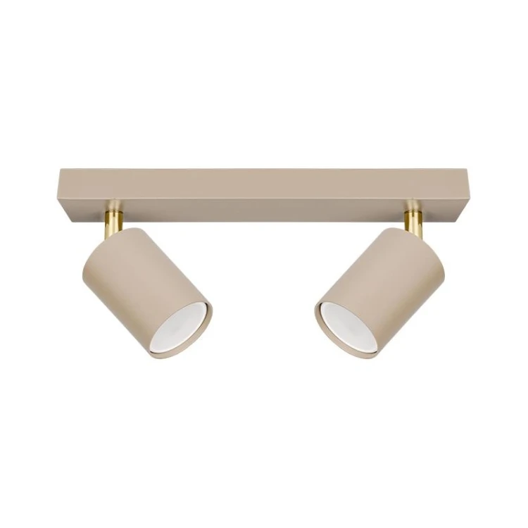 Lampa ścienna BARDO II ruchoma 2xGU10 beżowa ze złotym