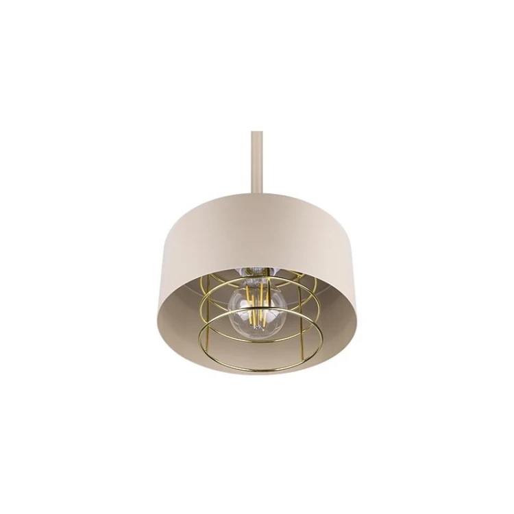 Beżowo-złota lampa sufitowa Nilo na żarówkę E27