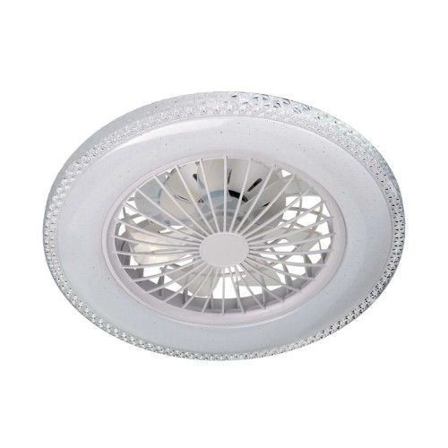 Plafon LED EGYPT z wentylatorem 48W 3CCT biały z pilotem