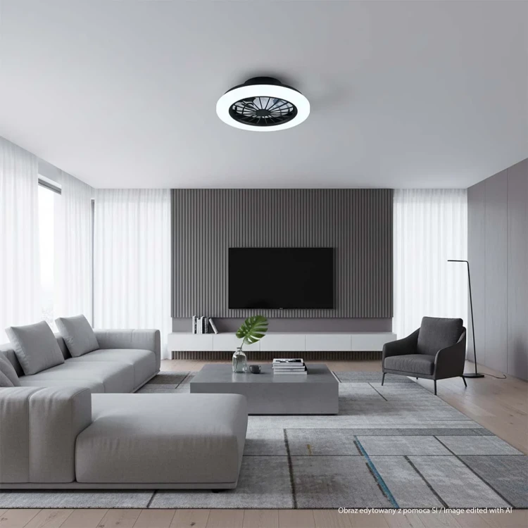 Lampa sufitowa LED z wentylatorem 3200 lm IP20 GHANA