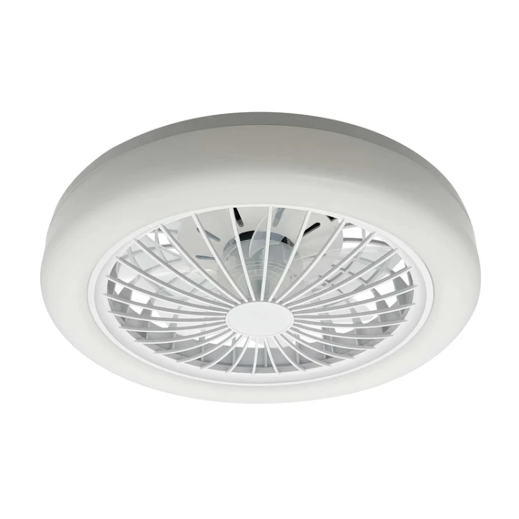 Plafon LED ZAMBIA z wentylatorem 24W 3CCT+RGB biały z pilotem