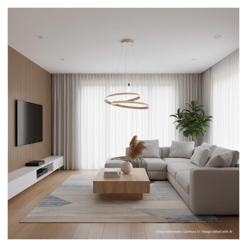 Biała lampa sufitowa CASHMERE TWIST LED 75W