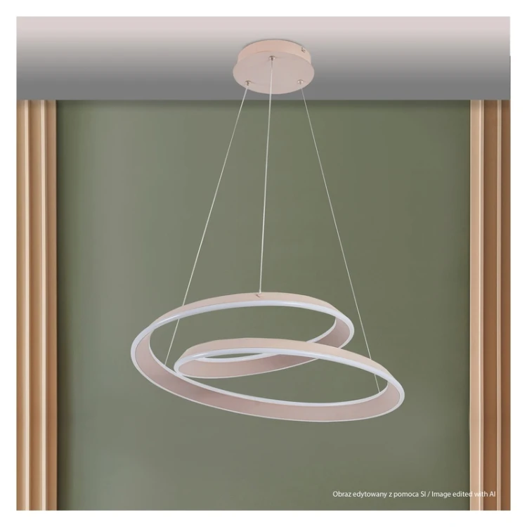 Lampa wisząca LED CASHMERE TWIST 230V biała neutralna