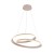 Lampa sufitowa LED CASHMERE TWIST biała do salonu i jadalni